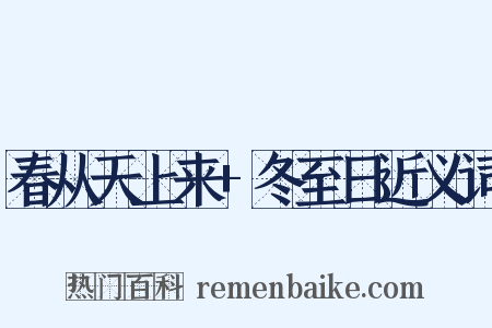 春从天上来+冬至日近义词是什么意思的图片
